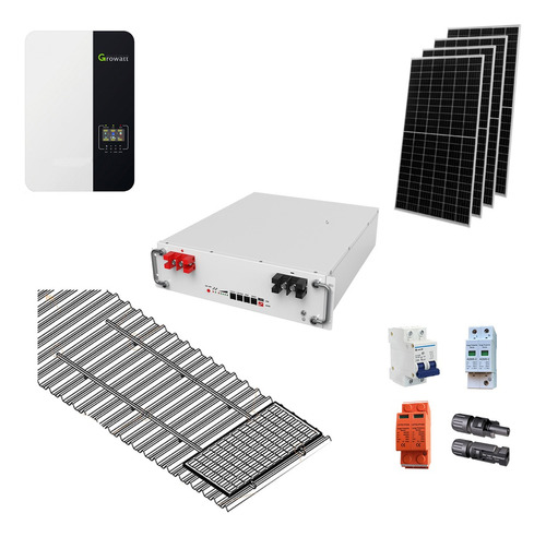 Kit Energía Solar Off Grid 4 Paneles De 550w
