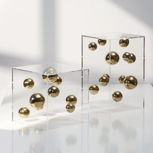 // Capa De Acrílico Transparente Bola 16cm X 16cm X 26cm