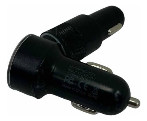 Cargador Dual Para El Auto 2.1 A Usb Blanco Carga Rápida