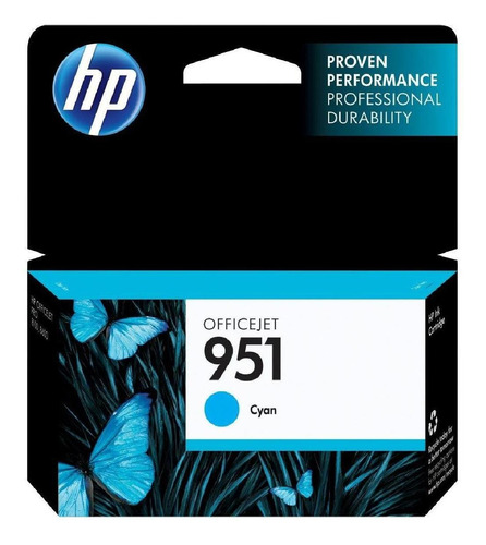 Imagen 1 de 6 de Cartucho De Tinta Hp 951 Cian