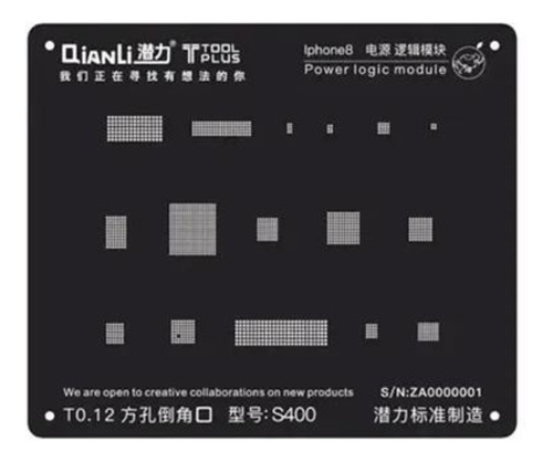 Stencil Qianli A8 8 S400 Ic Power Logic iPhone 8 X Reballing