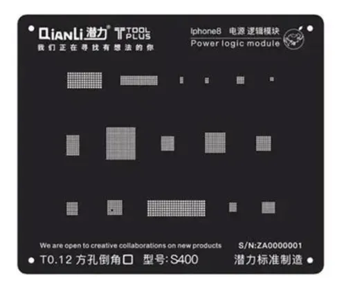 comprar Stencil Qianli A8 8 S400 Ic Power Logic iPhone 8 X Reballing