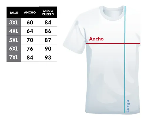 Remeras talles especiales new arrivals
