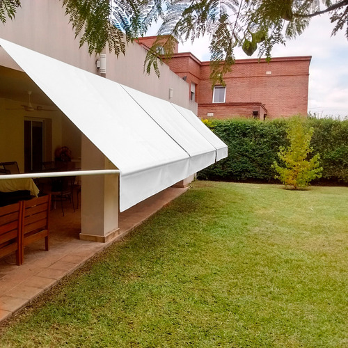 Toldo Enrolar Com Braços 3,50 X 3,00 X 200 Cor Branco