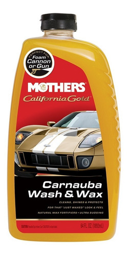 Shampoo Para Autos Con Cera Carnauba, Mothers, Ph Neutro.