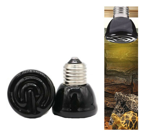 Ampolleta De Calor Para Mascotas, Reptiles, Anfibios.50w