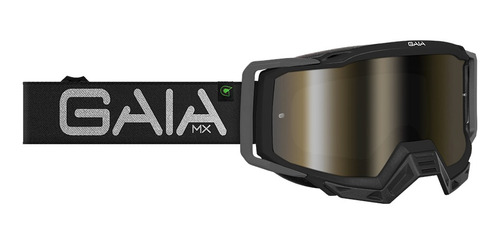 Oculos Gaia Offroad Motocross Trilha Mx Pro Carbon Preto