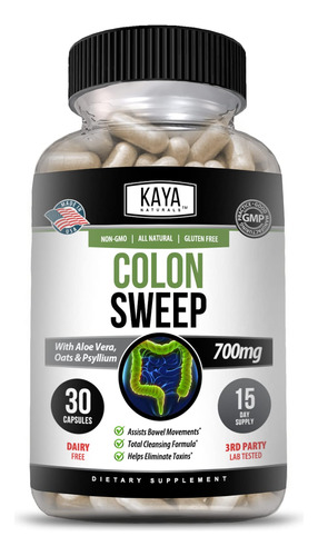 Kaya Naturals Barrido De Colon | Desintoxicacin Limpiador De