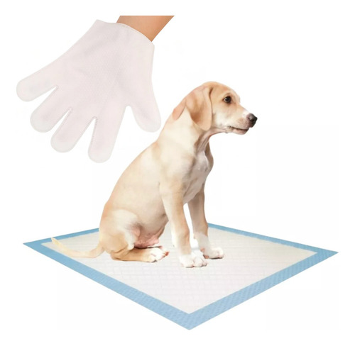 100 Sabanillas 45X60 Cm + 12 Guantes Limpieza Mascotas Perros Y Gatos Petwoow R6852 Mejora La Limpieza De Tu Mascota Estética Y Grooming Para Perros O Gatos Herramientas De Estética Canina Y Felina