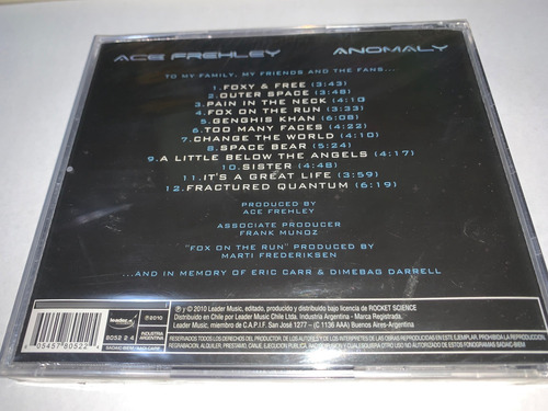 Ace Frehley Anomaly Cd Nuevo Cerrado Estándar