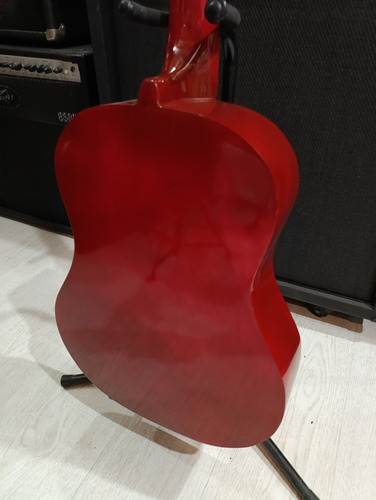 Guitarra Criolla De Estudio Con Corte Y Funda Marrón Claro (Usado)