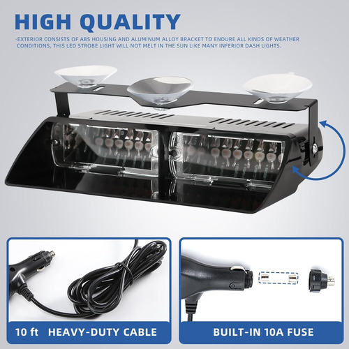 Luz Estroboscópica De Emergencia Led Para Parabrisas 8221909
