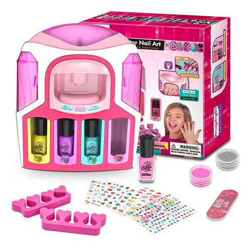 Kit De Belleza Salon Secado De Uñas Manicure Juguete Niñas