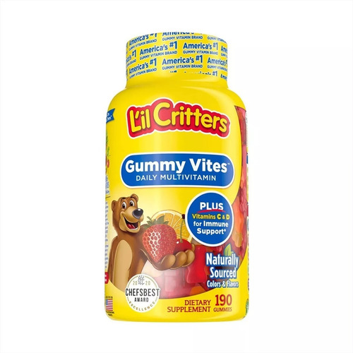 Gomitas De Vitaminas Para Niños Lil Critters 190 Gomitas Sabor Frutas