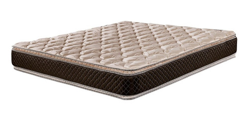 Imagen 1 de 6 de Colchón Súper king de espuma Cannon Espuma Exclusive beige y marrón - 200cm x 200cm x 29cm con doble pillow top