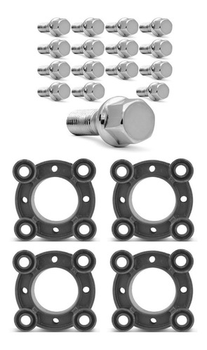 Jg Adaptador De Roda 4x130 Fusca P/ 4x100 - 4pç + Parafusos