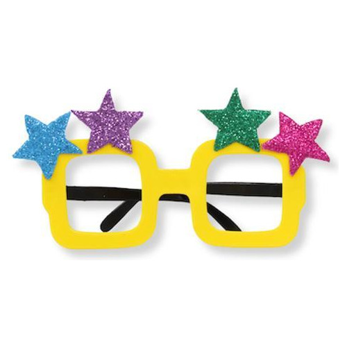 Óculos Estrelas Coloridas 5 Unidades
