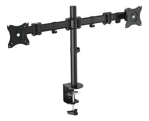 Soporte Para Monitor Doble Brazo De Acero Negro Ma301-22-000