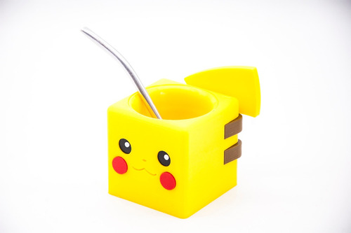 Mate Impreso En 3d Cube Pikachu Bubalsaur Squirtle Charman  