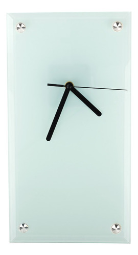 Reloj De Vidrio Rectangular 30x16 Cm Para Sublimar