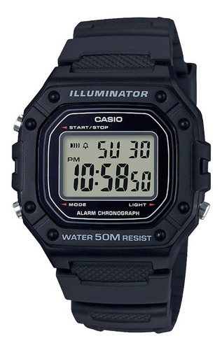 Imagen 1 de 8 de Reloj Casio Hombre W-218h Casual Deportivo Resistente 50m