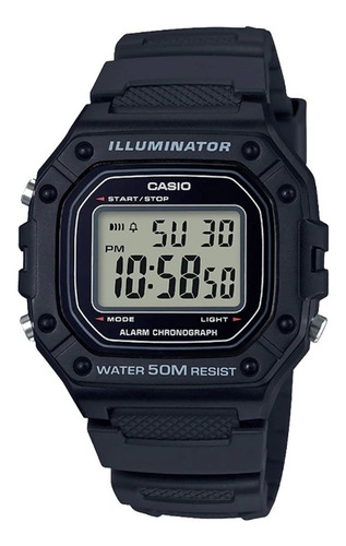 Reloj Casio Hombre W-218h Casual Deportivo Resistente 50m