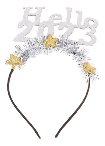 Glitter Hello 2023 Diadema Fiesta Accesorio Para El Argén