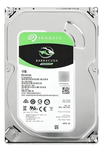 HD Interno Seagate Barracuda de 1 TB para PC e Notebook | MercadoLivre
