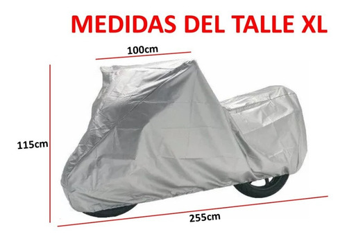 Imagen 5 de 8 de Funda Cubre Moto Cobertor Impermeable Hebillas+ Bolsa Gratis