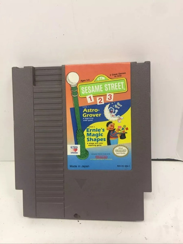 Sesame Street 1 2 3 Para Nintendo Nes Buen Estado Original