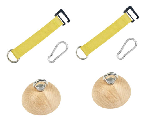 2x Empuñaduras De Con Correas, Plano Inferior De 75 Mm.