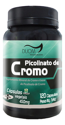 Picolinato De Cromo 120cps 450mg Duom