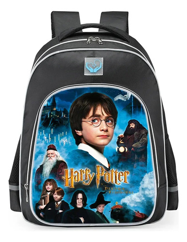 Mochila Impermeable Estampada De Harry Potter