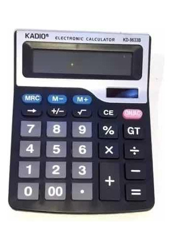 Calculadora Electrónica Digital 12 Dígitos Pantalla Grande