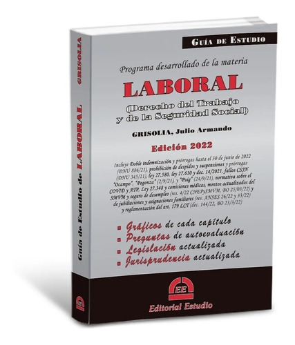 Guía De Estudio Laboral -última Edición- Ed. Estudio