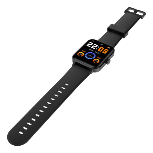 Reloj Inteligente Smartwatch Blackview Modelo R30 De 1.83´ Caja Negro Malla Negro Bisel Negro Diseño De La Malla Lisa