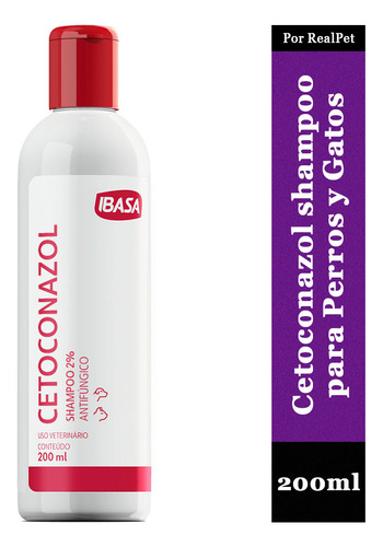 Shampoo Cetoconazol Antimicótico 2% Ibasa Gato Y Perro 200ml