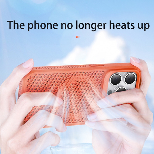 Capa Preta Com Dissipação De Calor Para iPhone 15 Pro