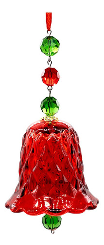 Decoración De Árbol De Navidad, Colgante De Cristal Rojo
