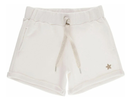 Short Algodón Niña Wanama Kids Miuki Girls Crudo Premium