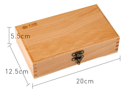 ( Caja De Lápices De Madera Con Tapa Con 20x12.5x5.5cm