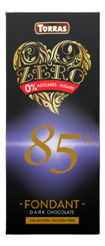 Torras·chocolate Zero Negro 85% Cacao Sin Gluten/azúcar 100g
