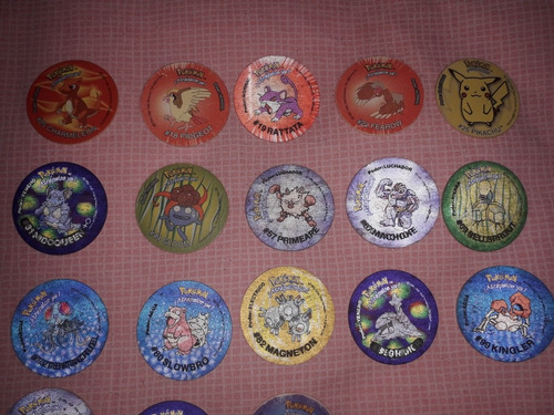Imagen 2 de 3 de Pokemon 18 Tazos 2 3d Coleccion Pikachu Vendo O Cambio