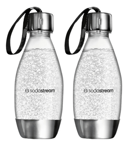 Botella My Only Bottle 500ml Plateada Pack X 2 U. Plateado