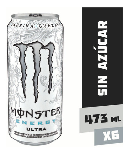 Monster Ultra Lata 473cc X 6