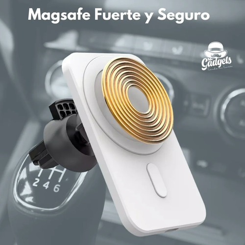 Imagen 4 de 9 de Soporte Cargador + Adaptador Auto Coche Para iPhone Magsafe