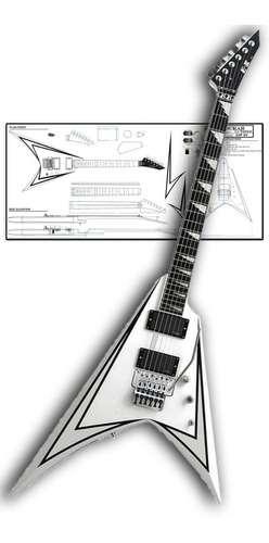 Plano Para Luthier Guitarra Esp Sv ( A Escala Real)