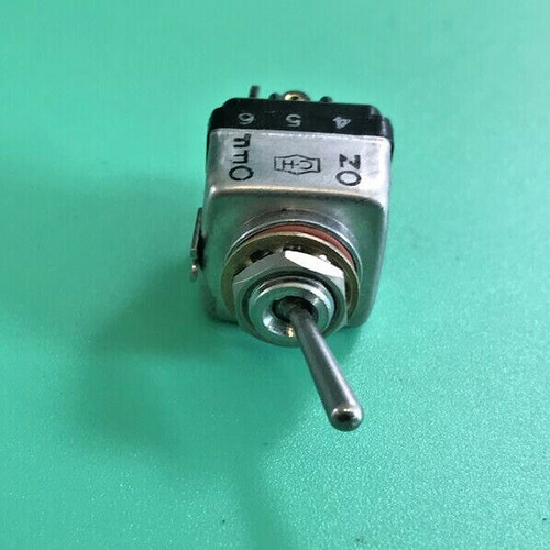 Mil Spec Ms24656-221 Toggle Switch 4 Solder Tabs 2 Pole, Eeo