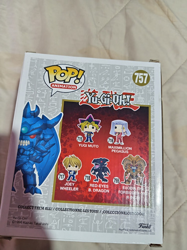Funko Pop Yughi Oh Dioses Egipcios. Obelisk. Exodia. Slyfer (Usado)
