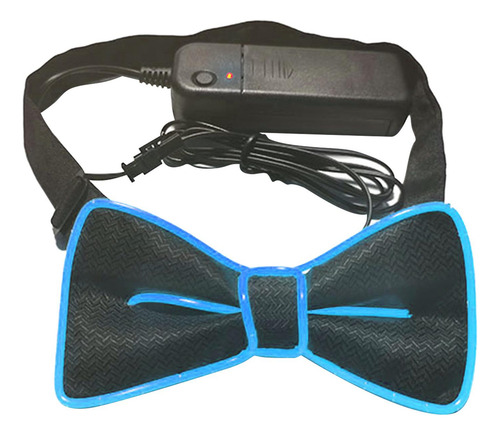 // 2 Pajarita Iluminada Led Neón Pajarita Regalos Boda Azul